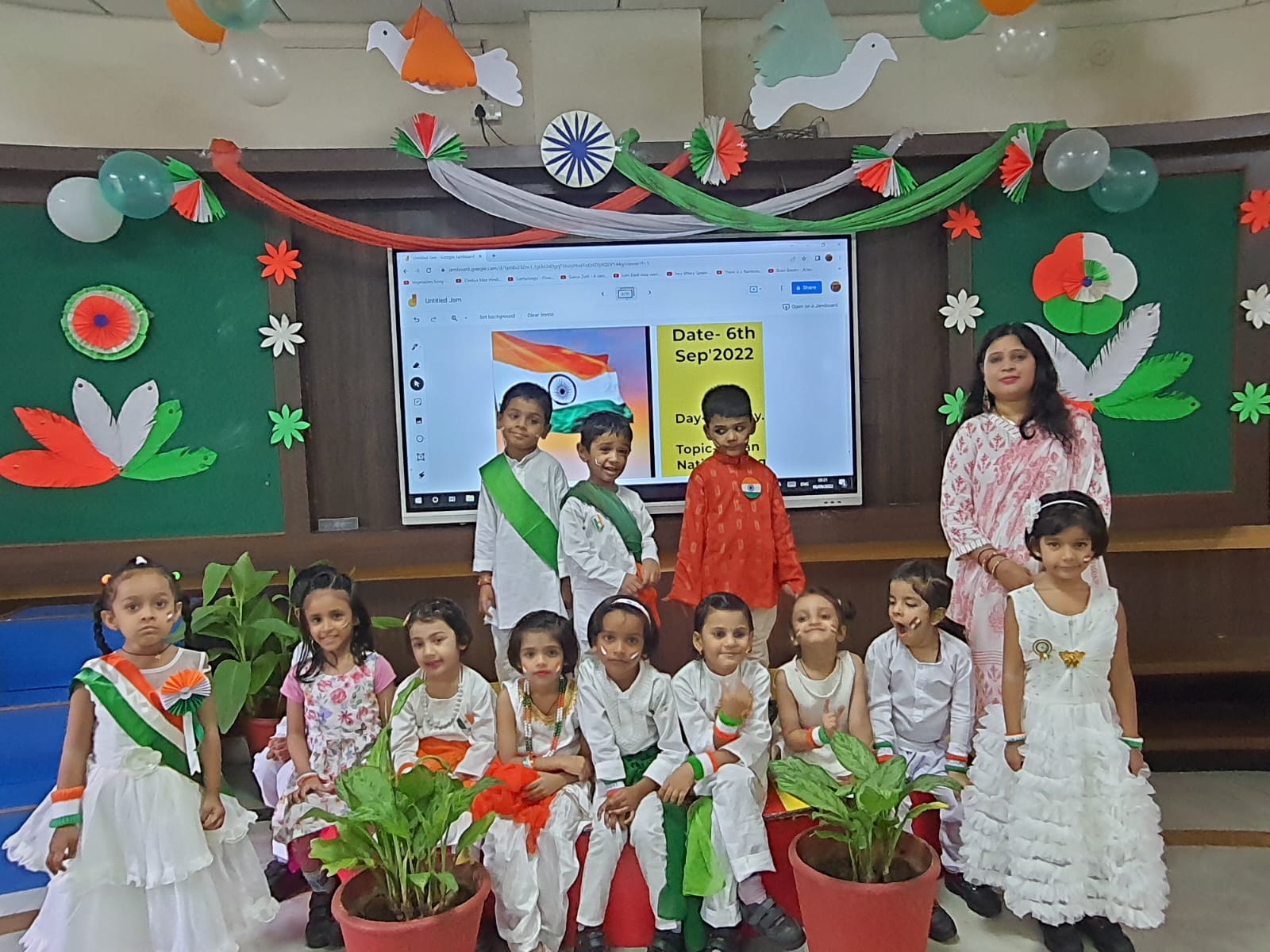 Children of Class KG-I B conducted the morning assembly on the topic 