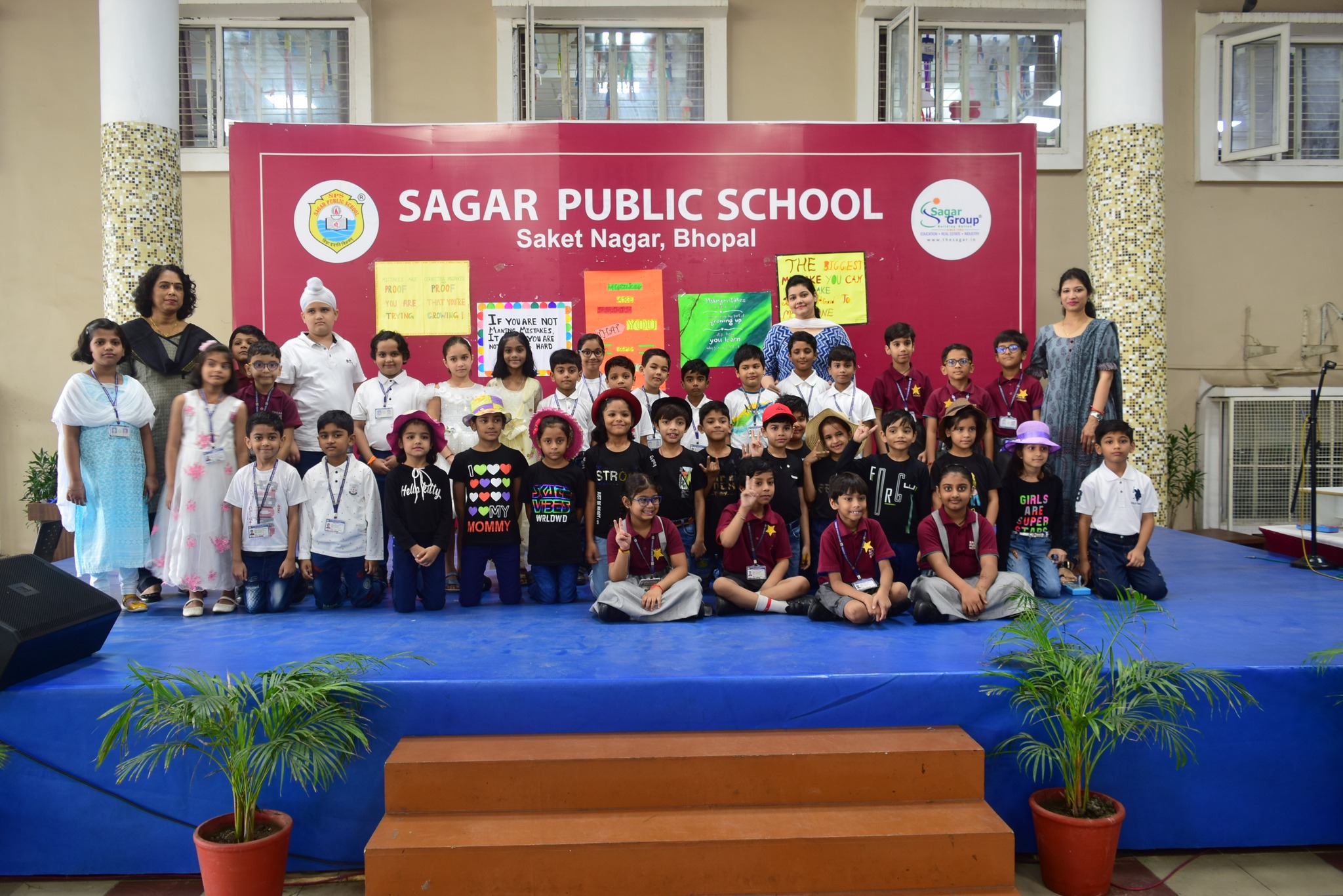 Sagarites of Class II C, presented morning assembly on the topic - “Mistakes are the proof that you are trying” 