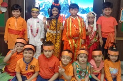 Students of Class KG II B celebrated 
